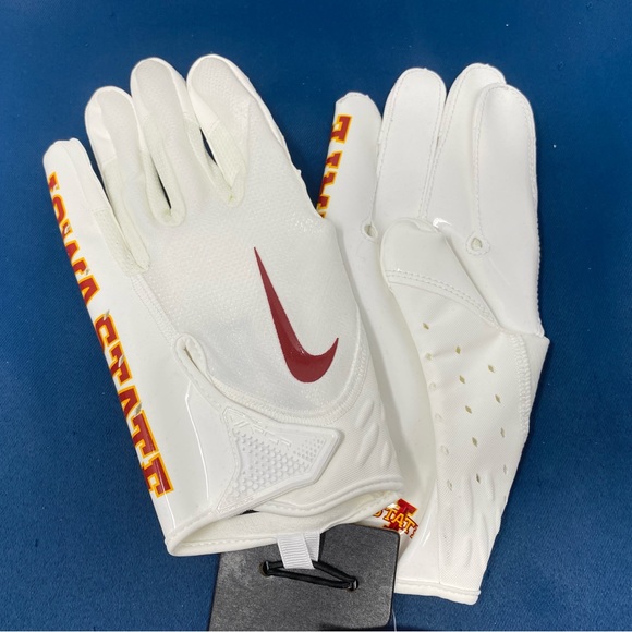 Nike Vapor Jet 7.0 Football Gloves Iowa State Cyclones (DX4936-135) Men Size 2XL